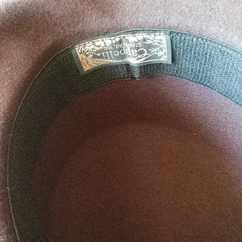 Cappelli wool designer  hat w satin/ flower+ free - Picture 5 of 12